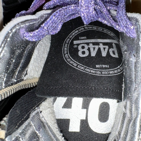 Like new P448 Hi Top glitter platform sneaker, 38/8   CB2322 - Picture 9 of 10